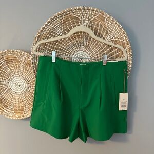 Women’s High-Rise Tailored Shorts - A New Day - Green - Size 12